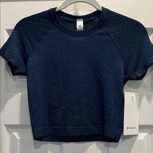 Lululemon Athletica Dark Blue Crop Top